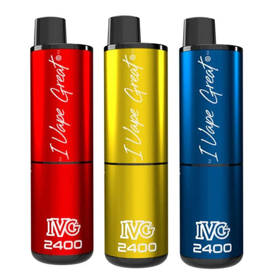 IVG 2400 Disposable Vape Pod Device  Box of 5 ,